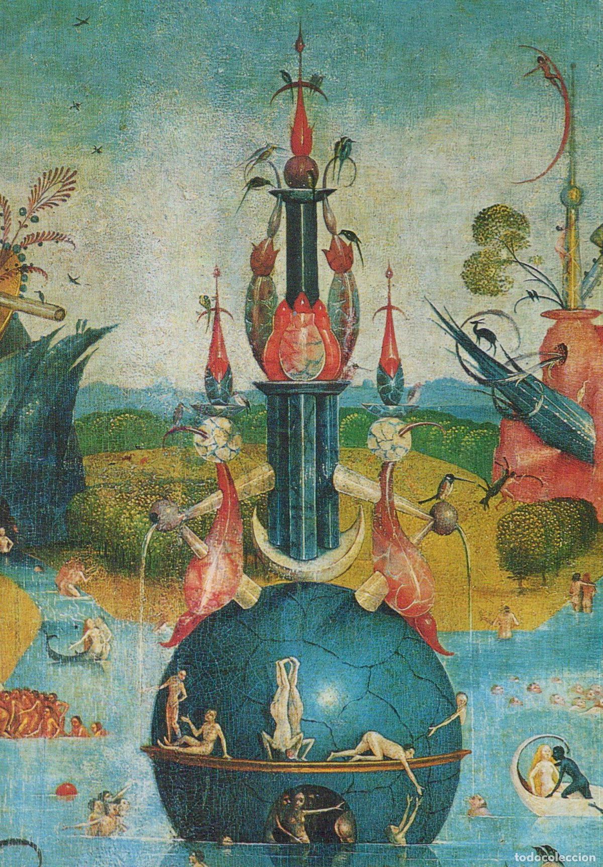 Cartoline: Spain Madrid El Bosco the Garden of Delights Detail Art Unposted *YAU124