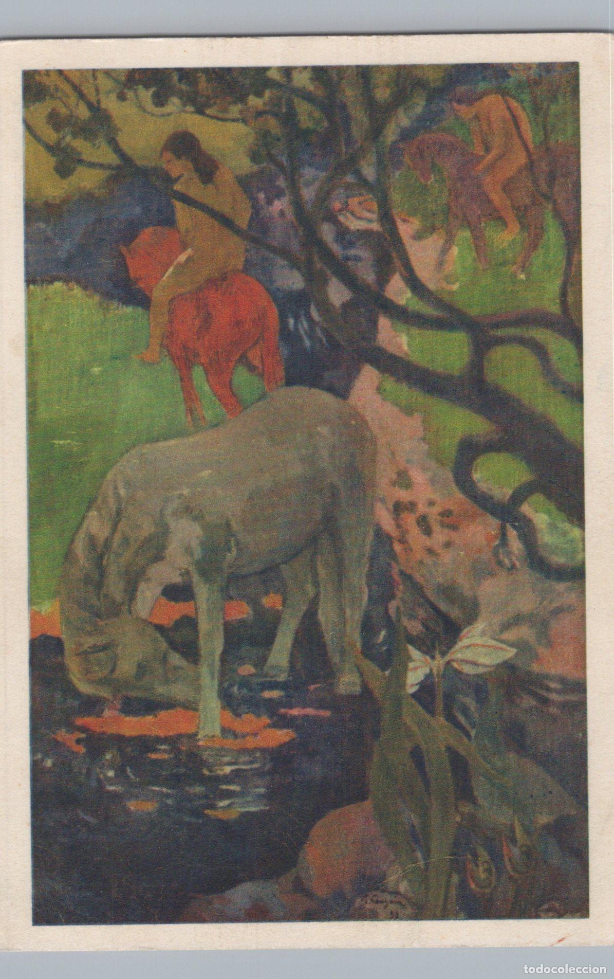 Postcards: France Mulhouse Paul Gauguin White Horse Musee du Louvre Art Unposted *YAU129
