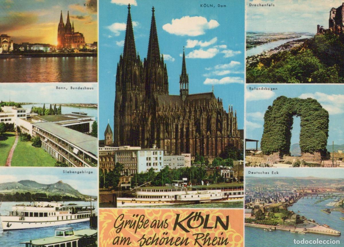 Cartoline: Germany Cologne Cathedral Bonn Bundeshaus Drachenfels Unposted *YAT899