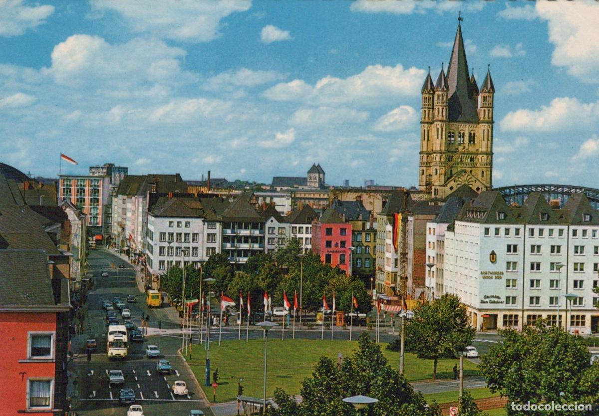 Postcards: Germany Cologne Heumarkt With Great St Martin Church *YAT904