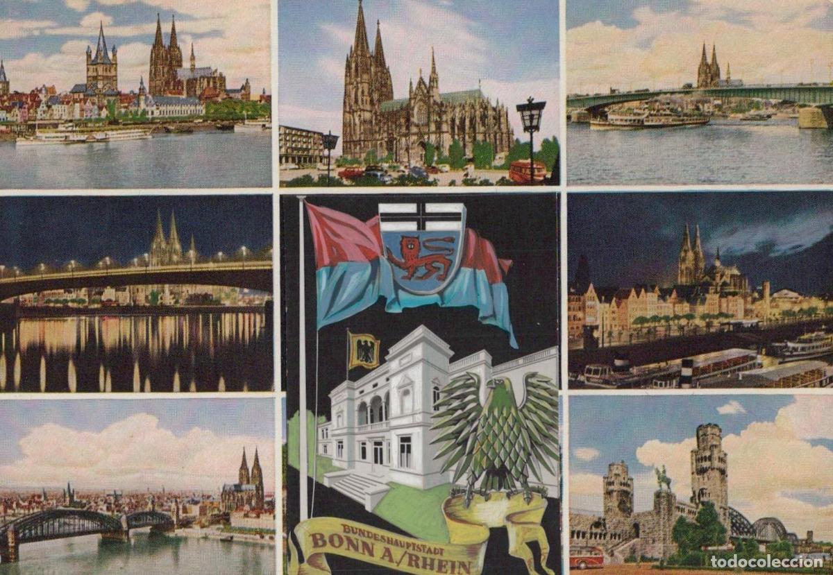 Postcards: Germany Bonn Cologne Bonn and Cologne On the Rhine Multi View Unposted *YAT909