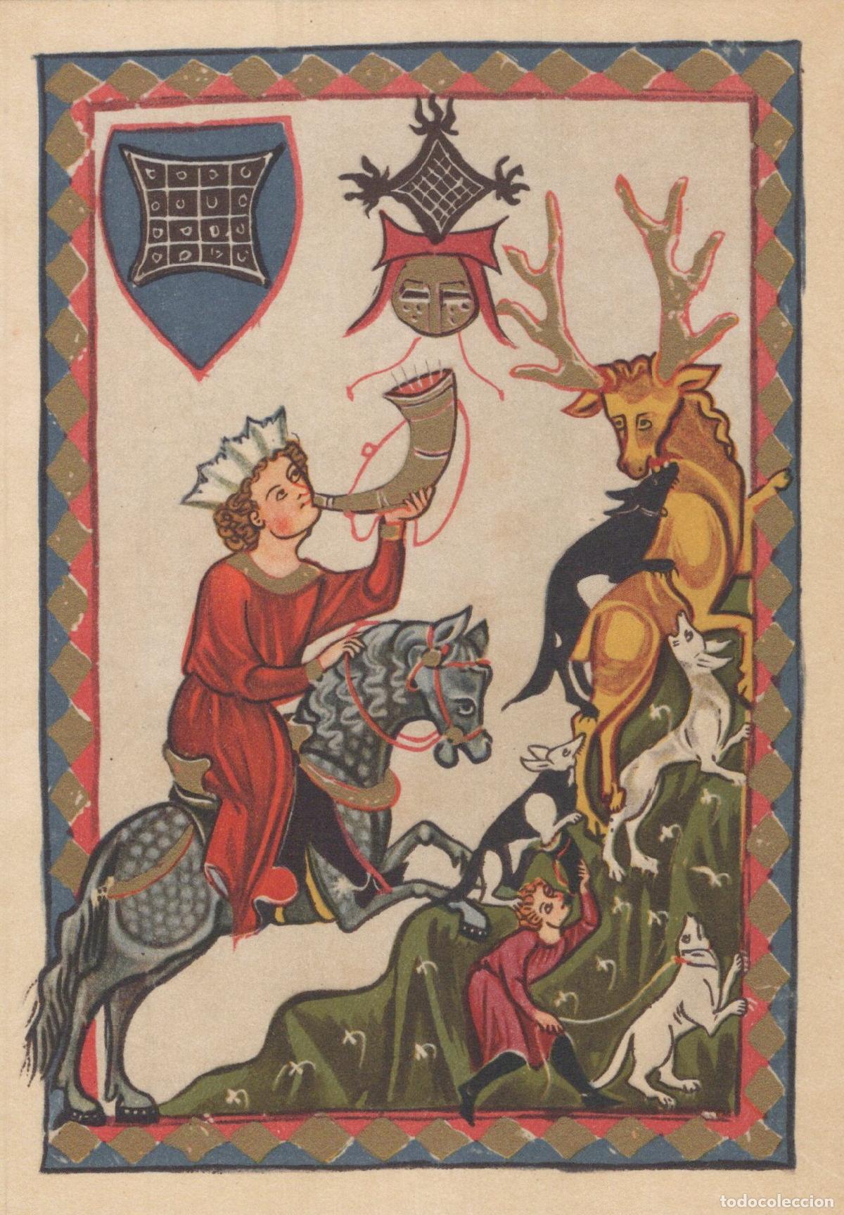 Postcards: Germany Frankfurt am Main Medieval Art Hunter On Horseback Unposted *YAU076