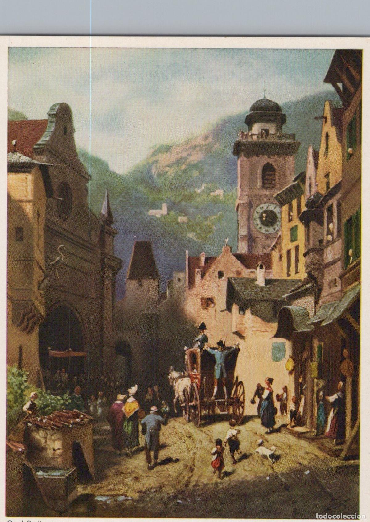Postkarten: Germany Munich Carl Spitzweg Serene Highness On A Journey Art Unposted *YAU179