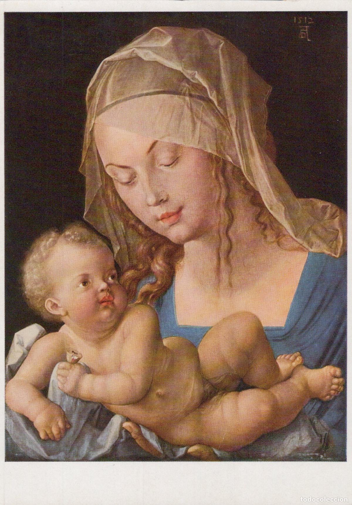 Postais: Germany Munich Albrecht D&uuml;rer Madonna With the Child Vienna Unposted *YAU086