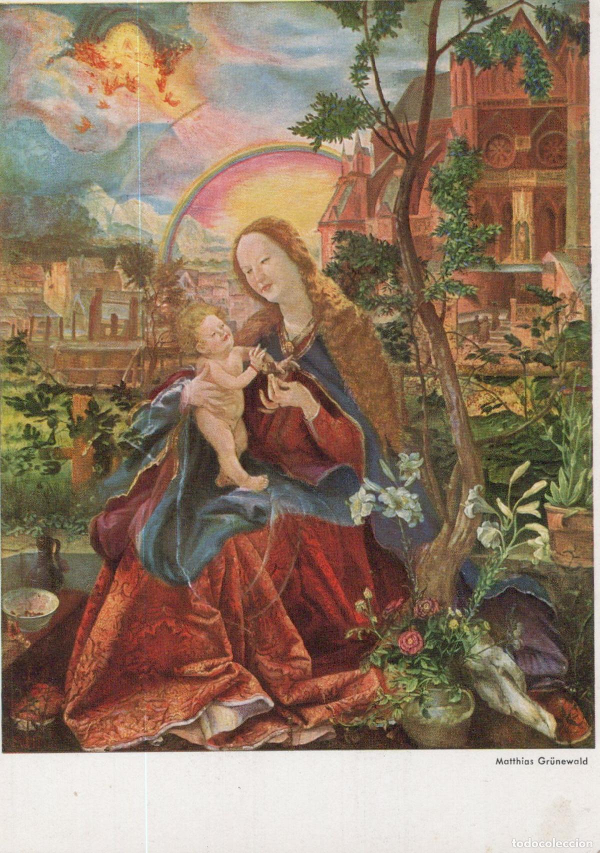 Postcards: Germany Munich Matthias Gr&uuml;newald Madonna and Child German Unposted *YAU194