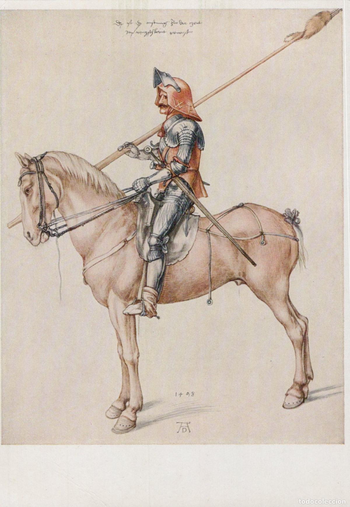 Cartoline: Germany Munich Albrecht D&uuml;rer S the Rider der Reiter A Knight Unposted *YAU111