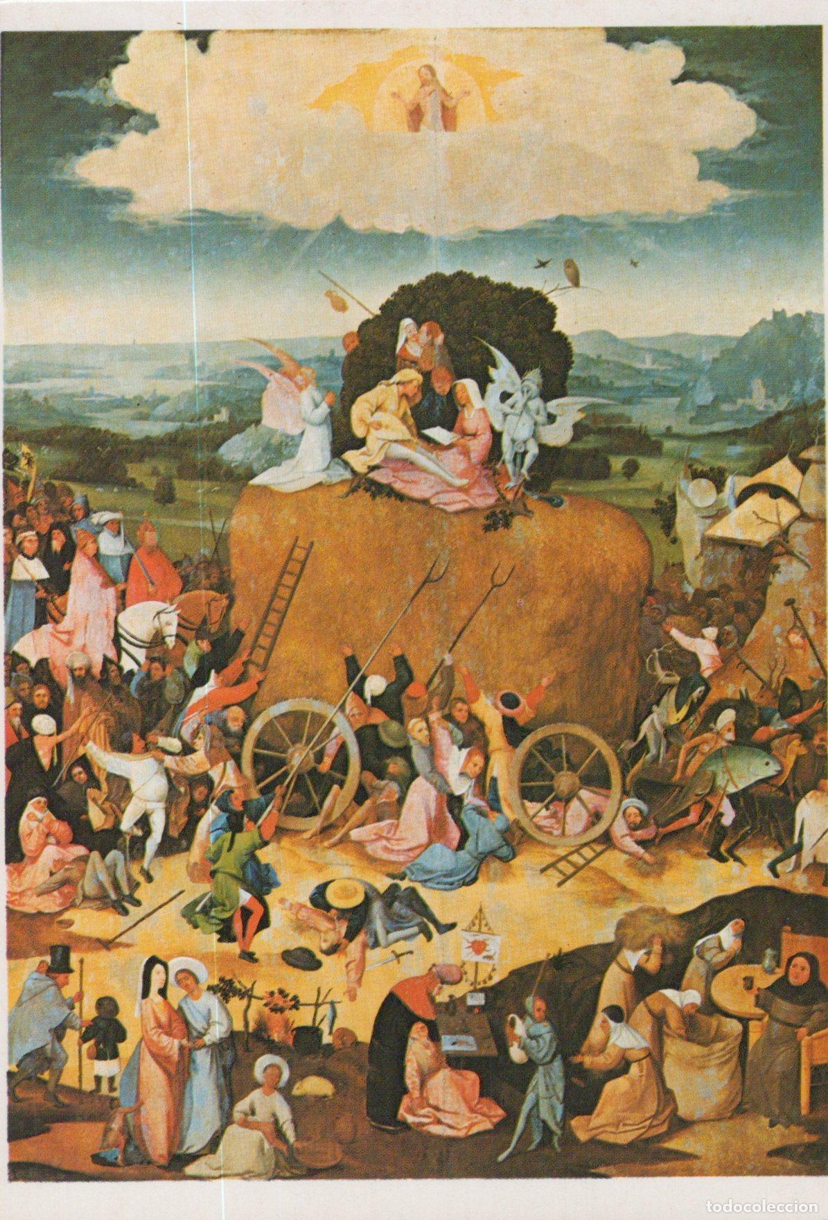 Cartoline: Spain Escorial Hieronymus Bosch the Haywain Triptych Art Unposted *YAU209