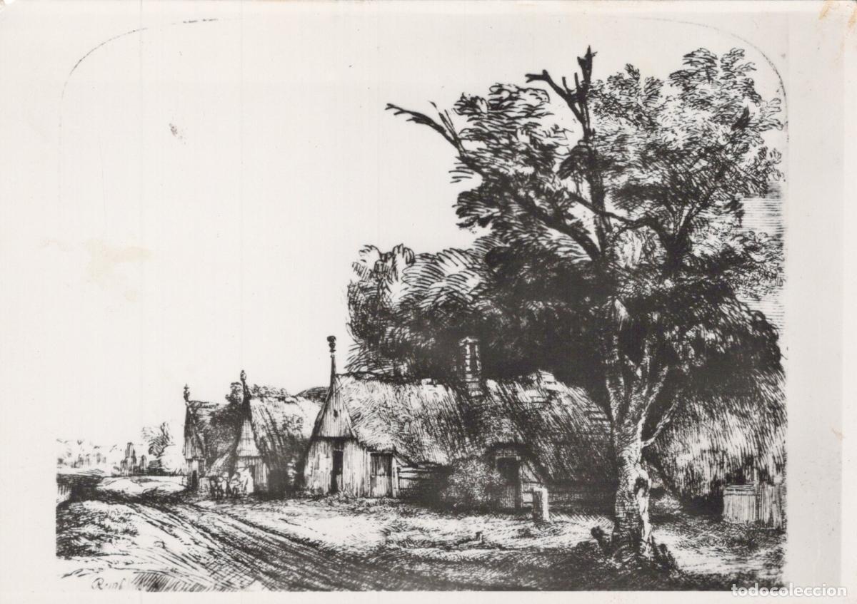 Postais: Netherlands Amsterdam Rembrandt Landscape With Three Real Photo Unposted *YAT974