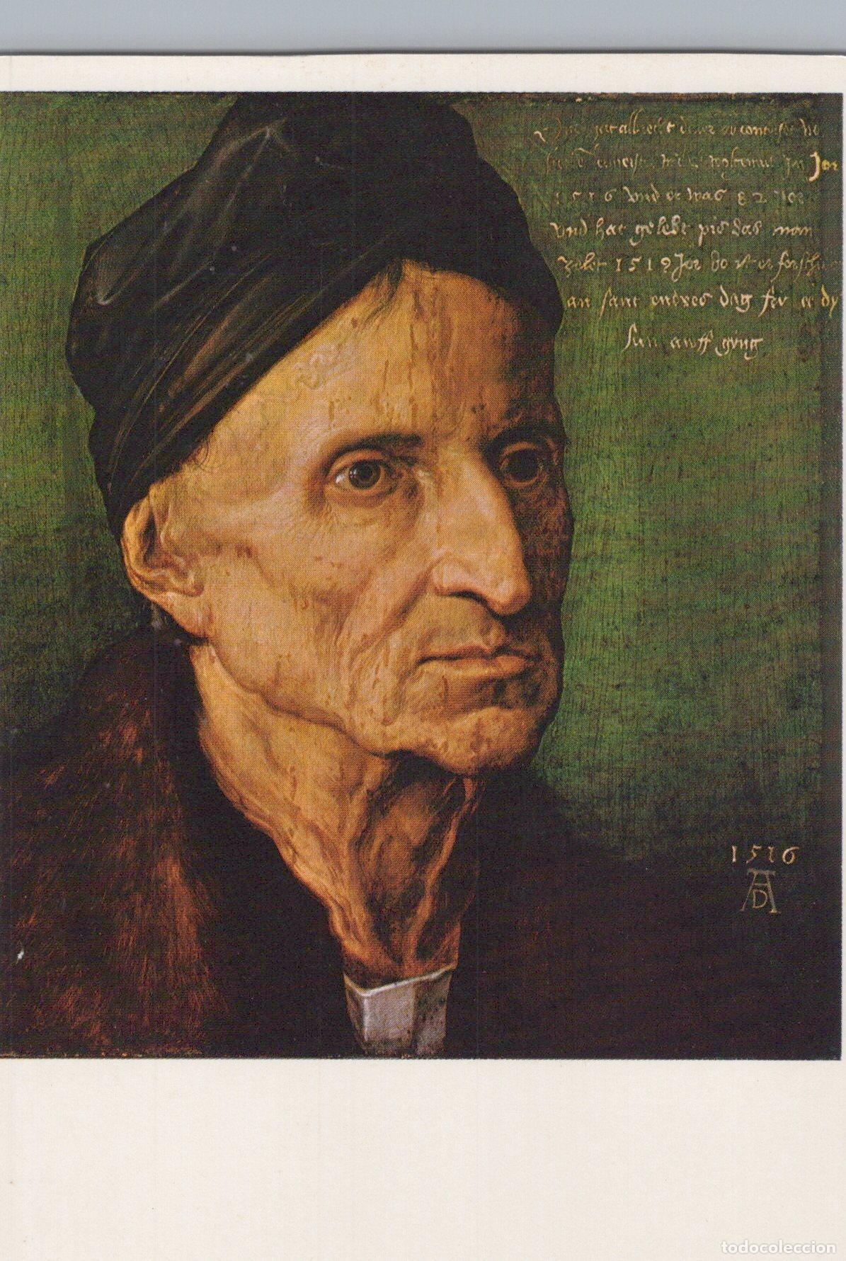 Cartoline: Germany Nuremberg Albrecht D&uuml;rer Portrait of Michael Wolgemut Unposted *YAU131