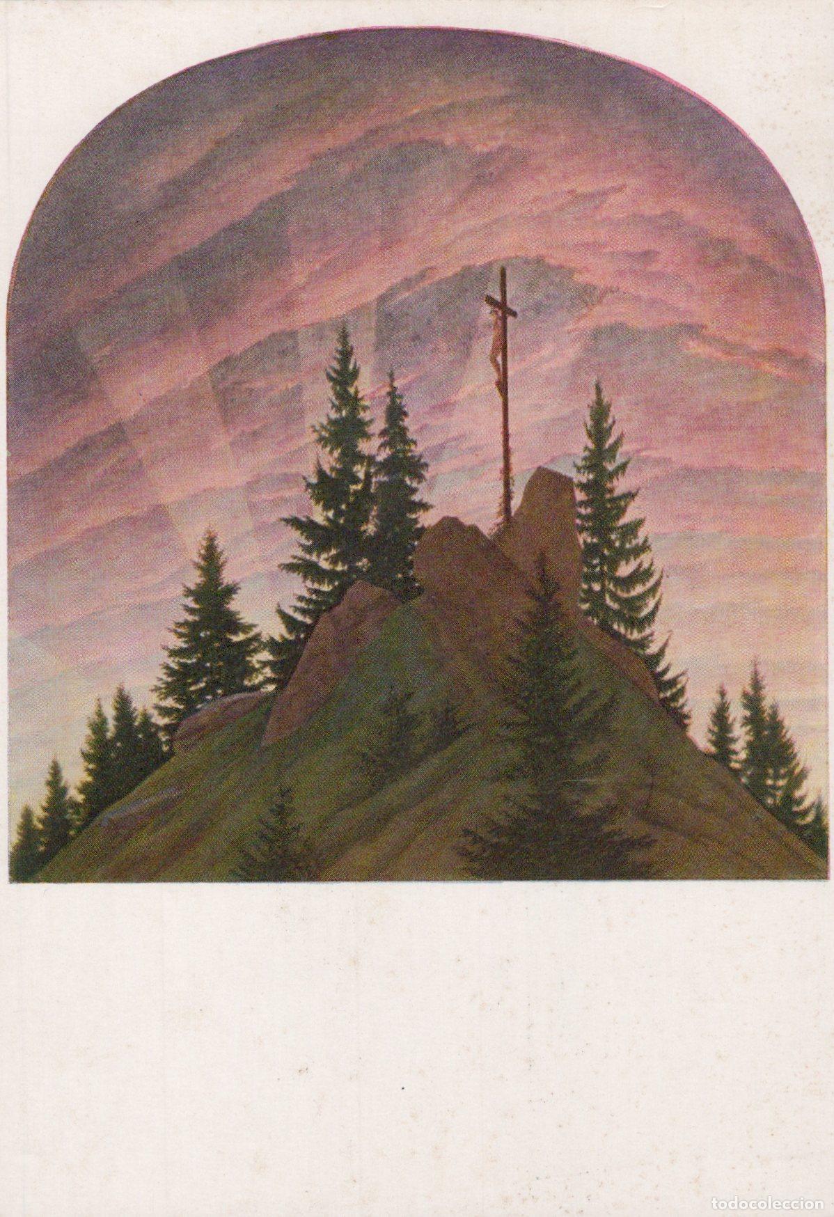 Cartoline: Germany Dresden Caspar David Friedrich das Kreuz IM Gebirge Art Unposted *YAU136