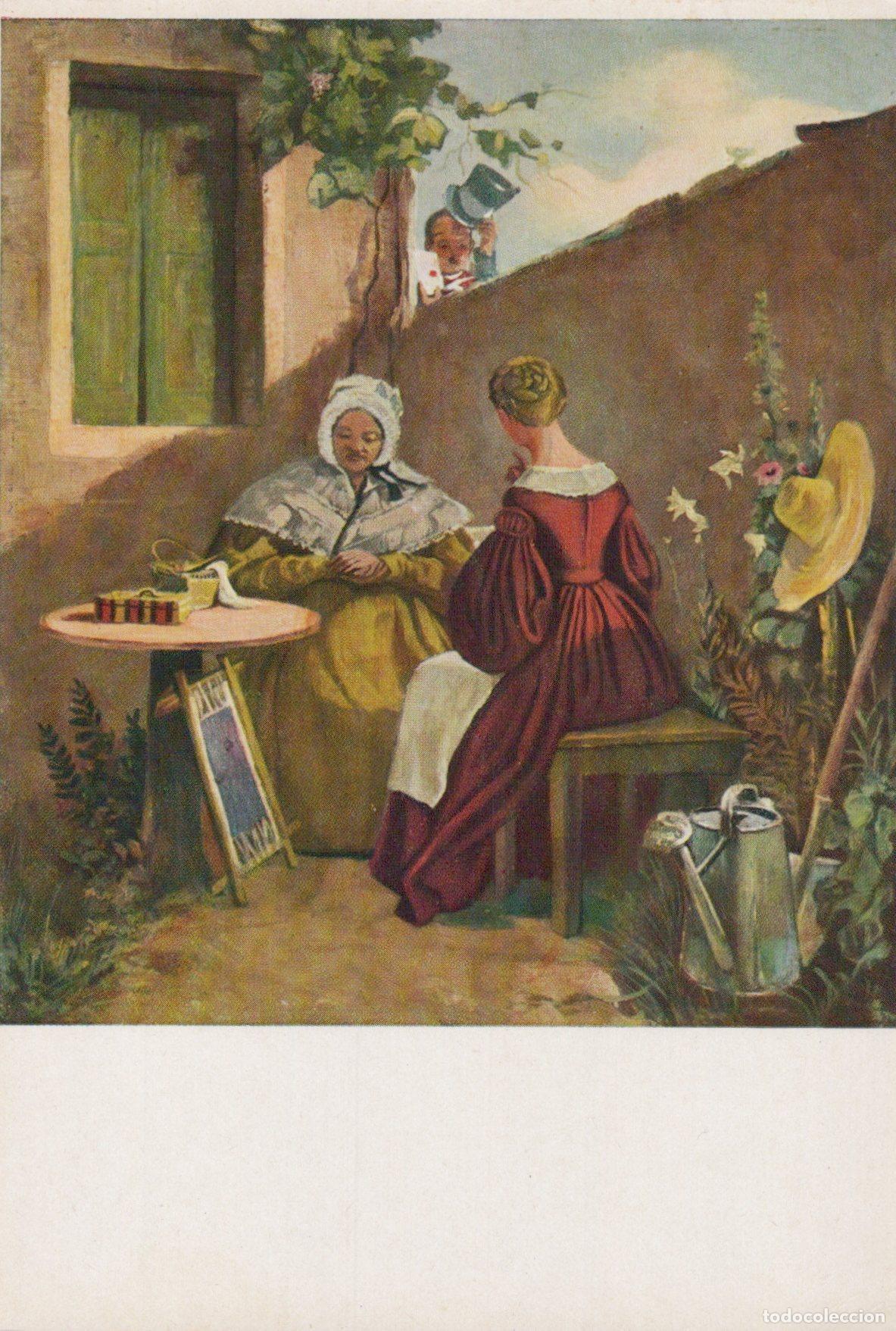 Cartoline: Germany Munich Carl Spitzweg the Love Letter 1838 1835 Romantic Unposted *YAU030