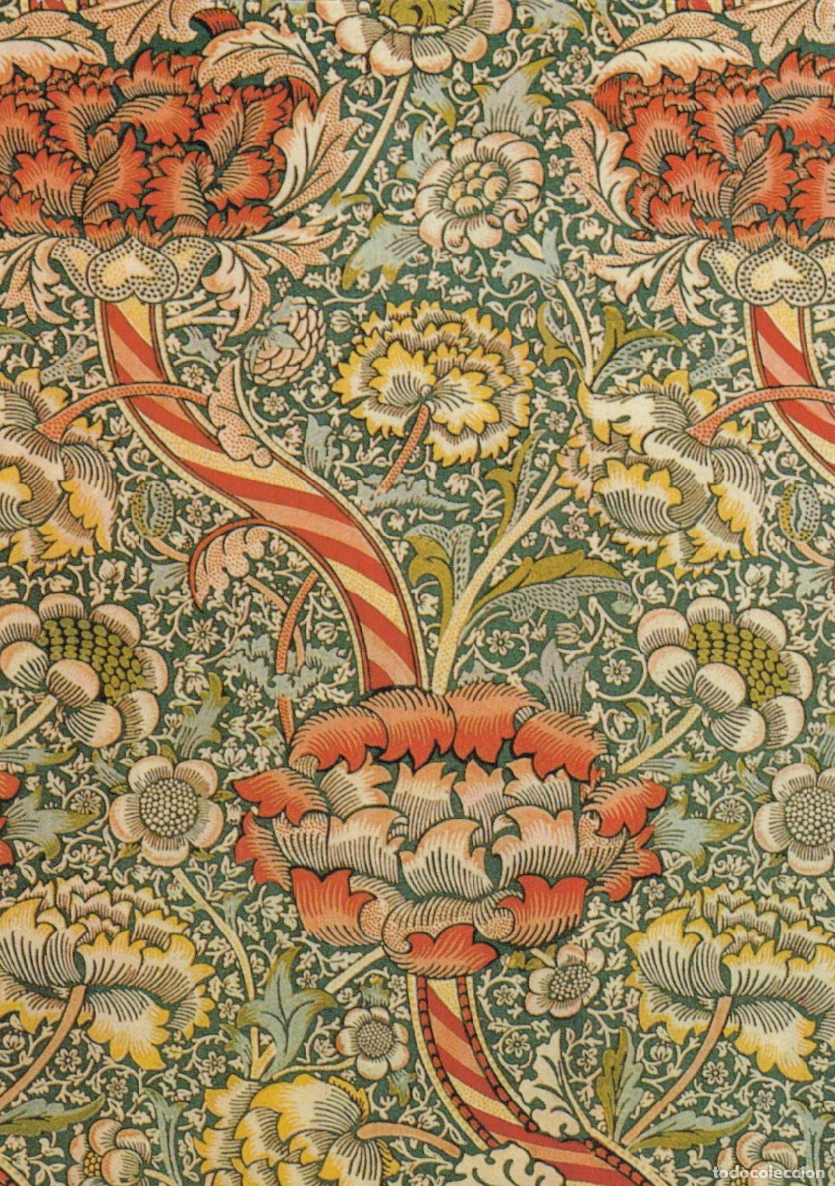 Cartoline: Germany William Morris Muster F&uuml;r Baumwolldruck 1884 Floral Unposted *YAU274