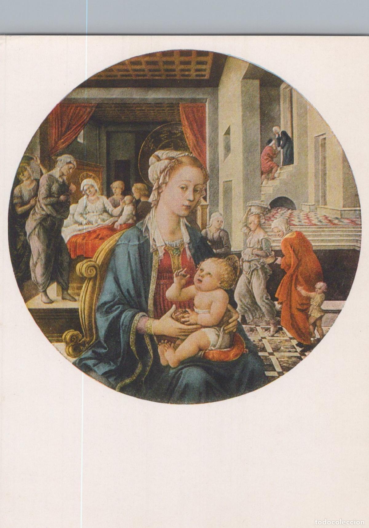 Postales: Italy Florence Fra Filippo Lippi Madonna and Child Painting Unposted *YAU196