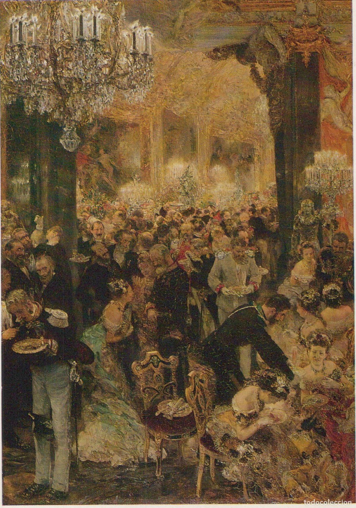 Cartoline: Germany Berlin Adolph von Menzel the Ball Supper National Unposted *YAU304