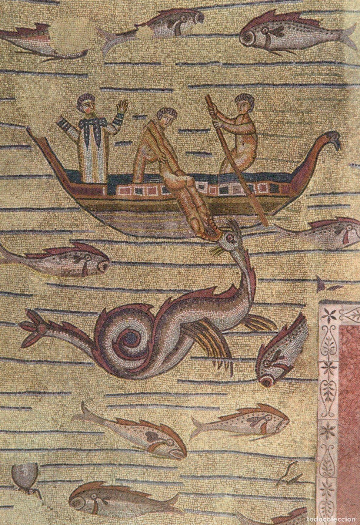 Postales: Italy Aquileia Basilica Floor Mosaic Jonah Swallowed By the Unposted *YAU072