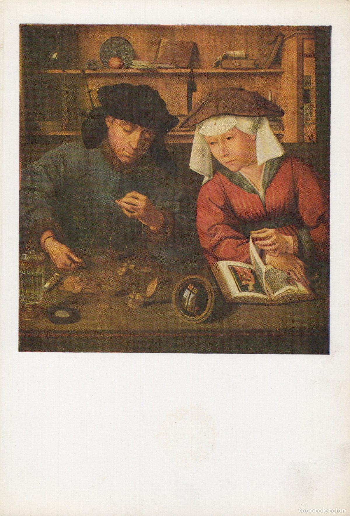 Postales: France Paris Quentin Metsys the Banker and His Wife Louvre Unposted *YAU077
