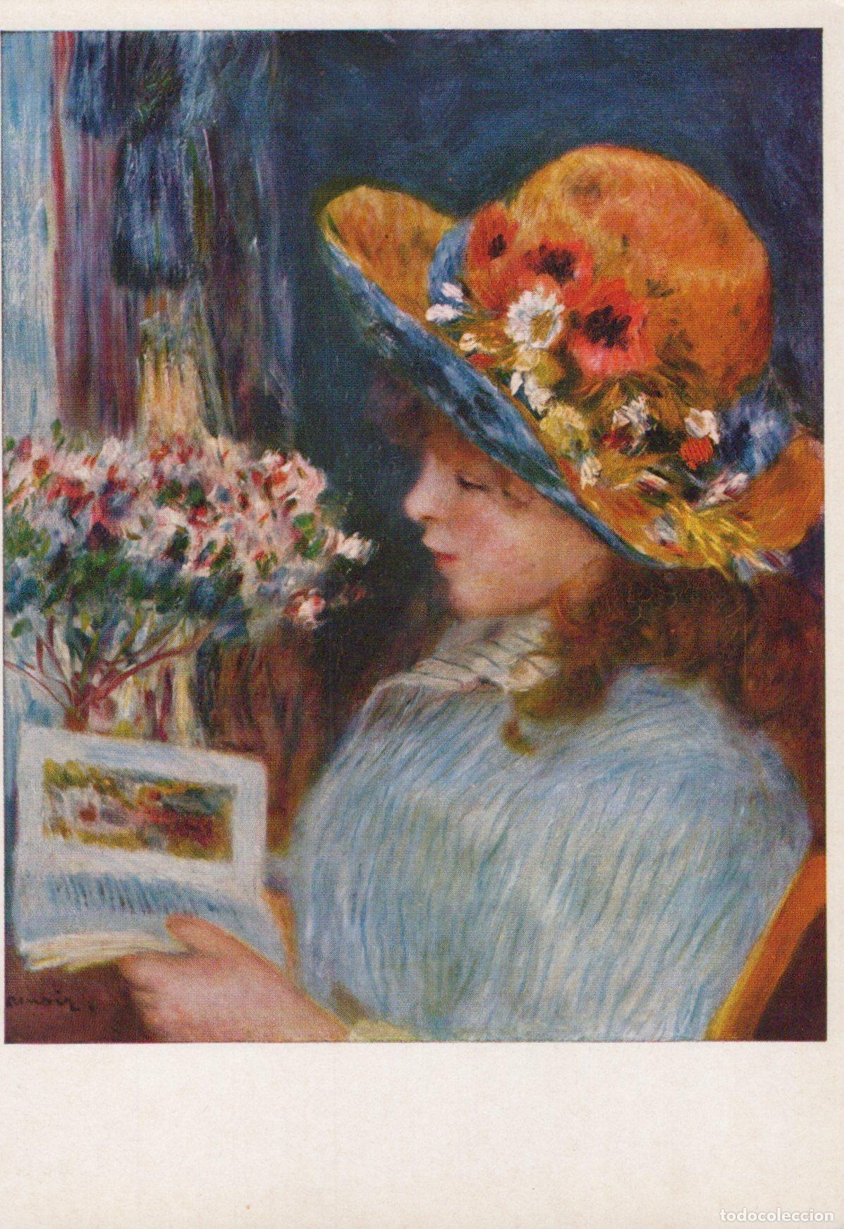 Cartoline: Germany Starnberg Auguste Renoir Girl Reading Lesendes M&auml;dchen Unposted *YAU142