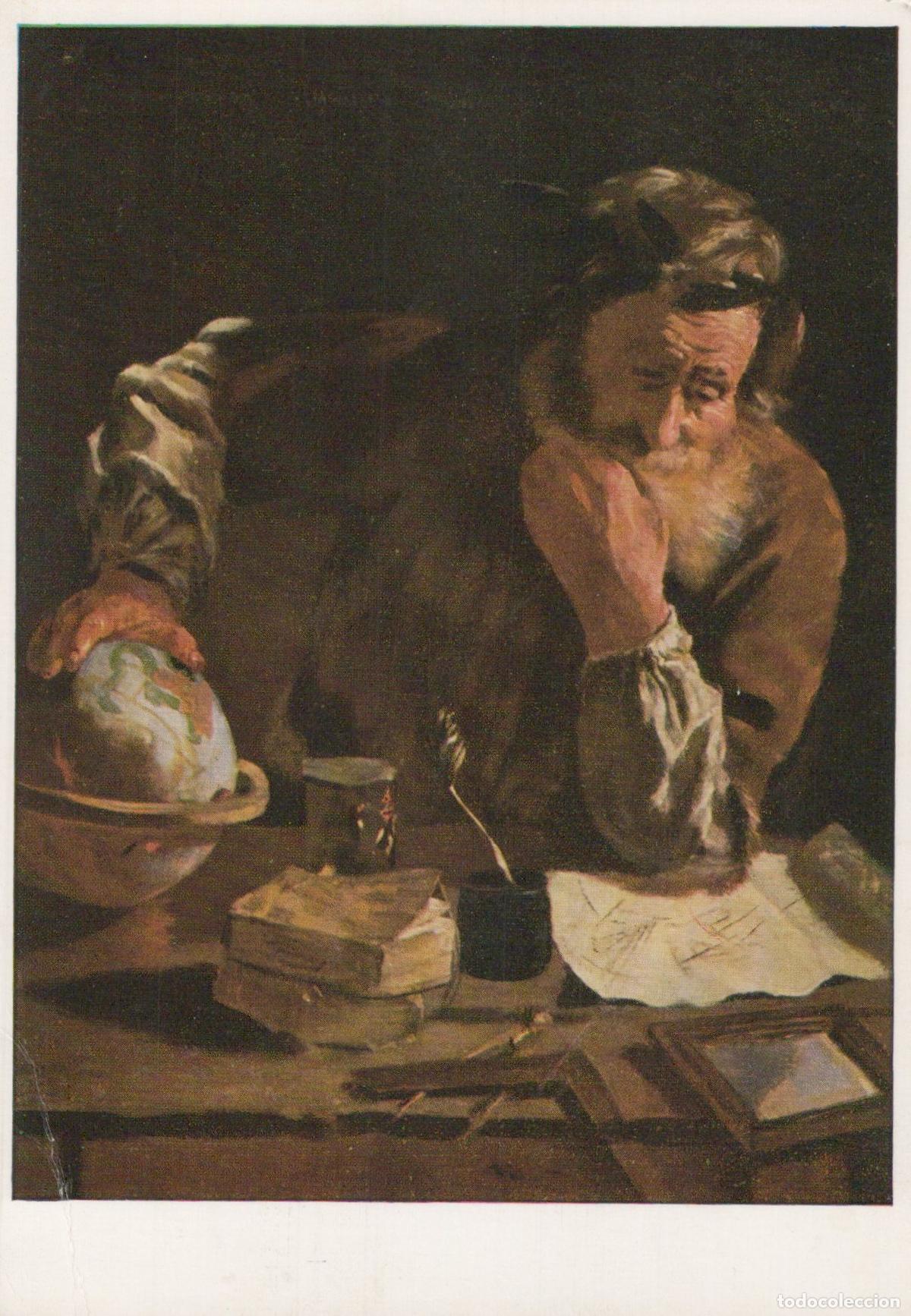 Postkarten: Germany Dresden Domenico Fetti Archimedes Painting Old Master Art *YAU281