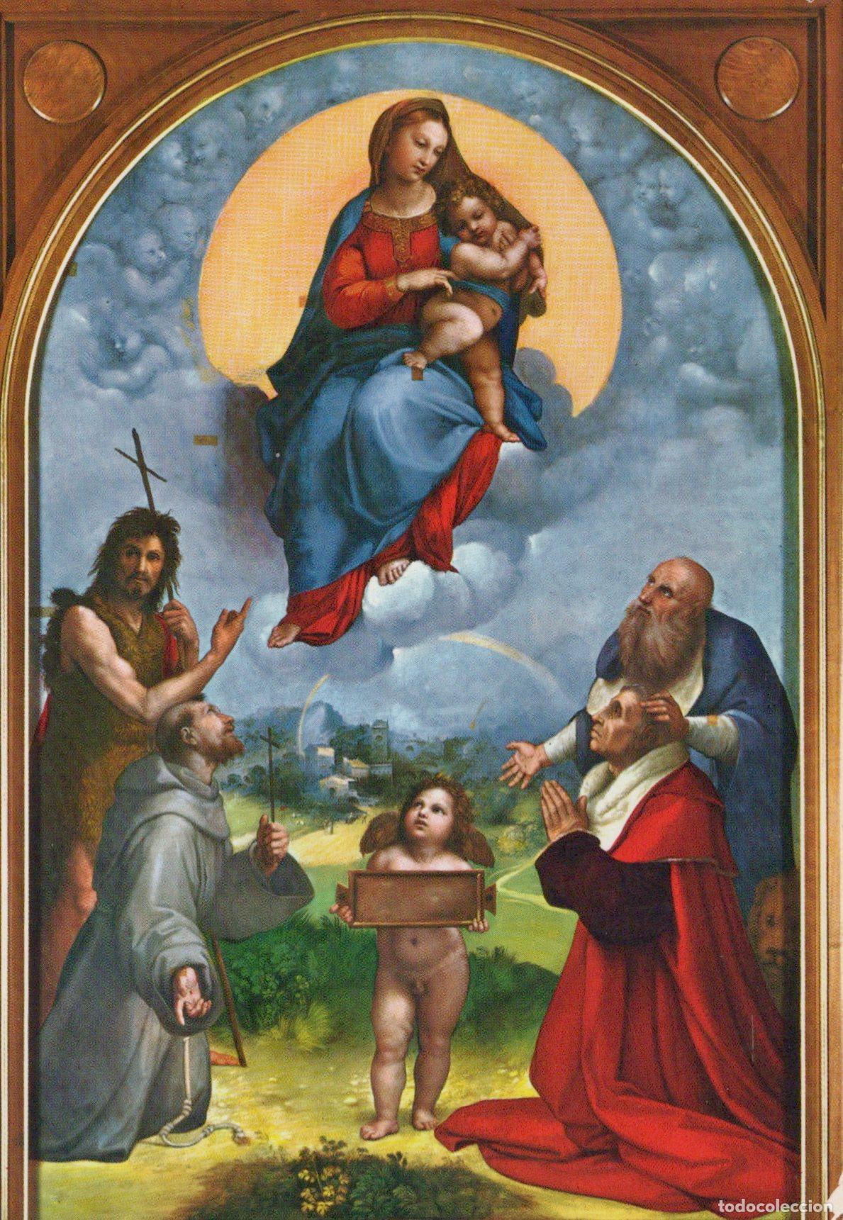 Postales: Vatican City Vatican City Raphael Madonna of Foligno Painting Unposted *YAU321