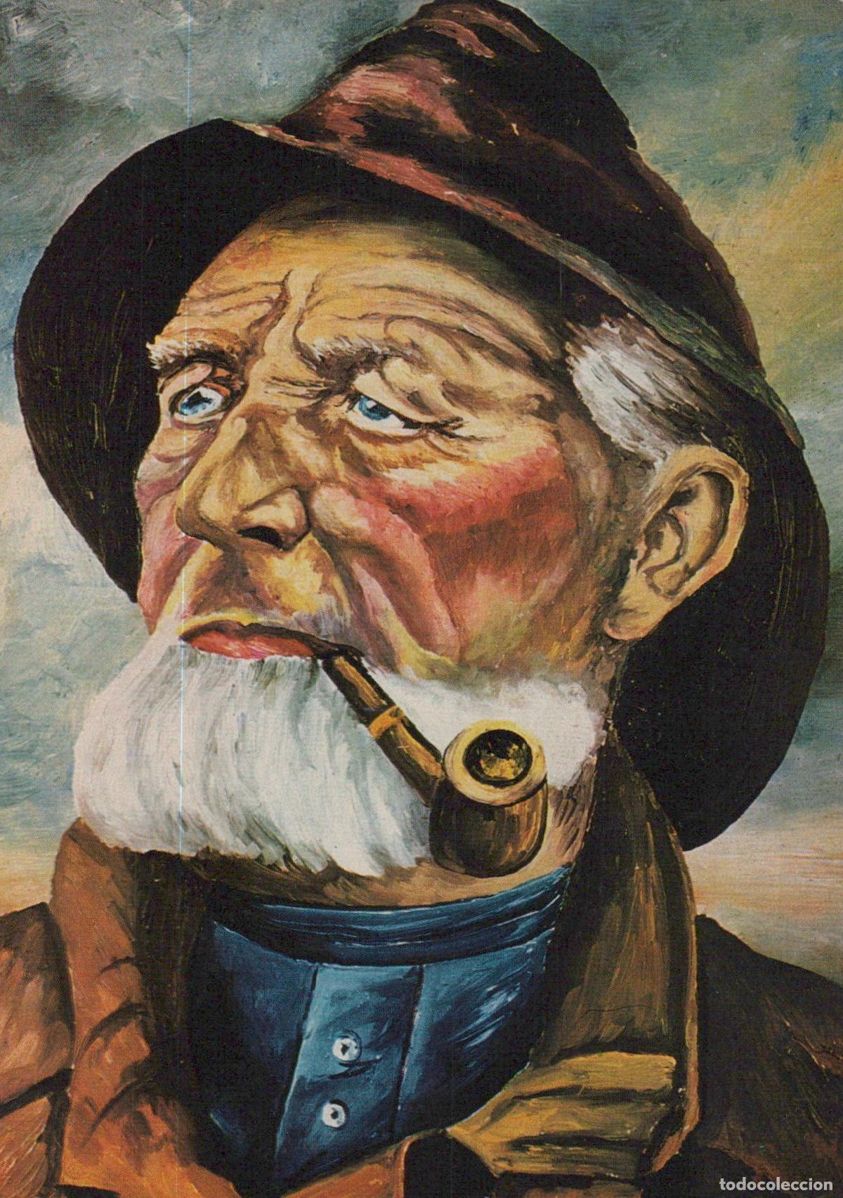 Cartes Postales: Germany Dortmund Old Seaman Sailor With Pipe Portrait Painting Unposted *YAU187