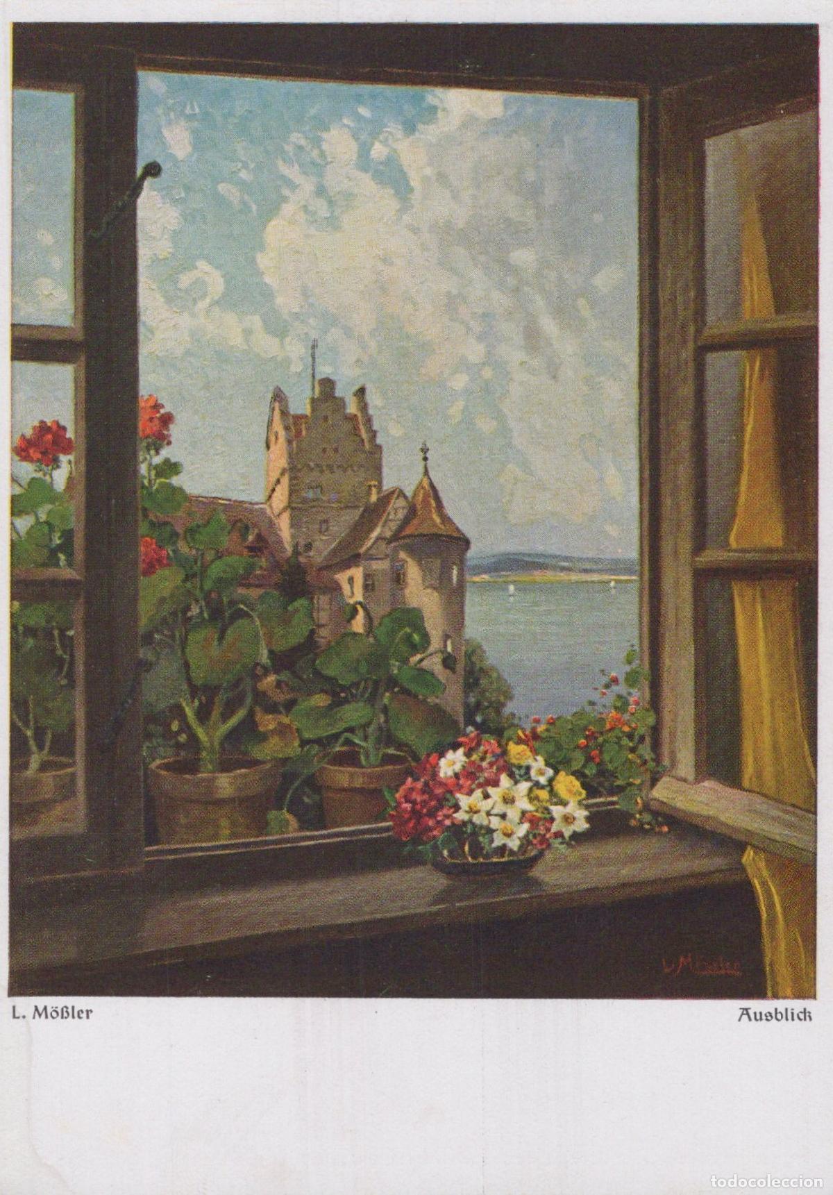 Postais: Germany Munich Castle Lake View From Window Flowers L M&ouml;ssler Unposted *YAU336