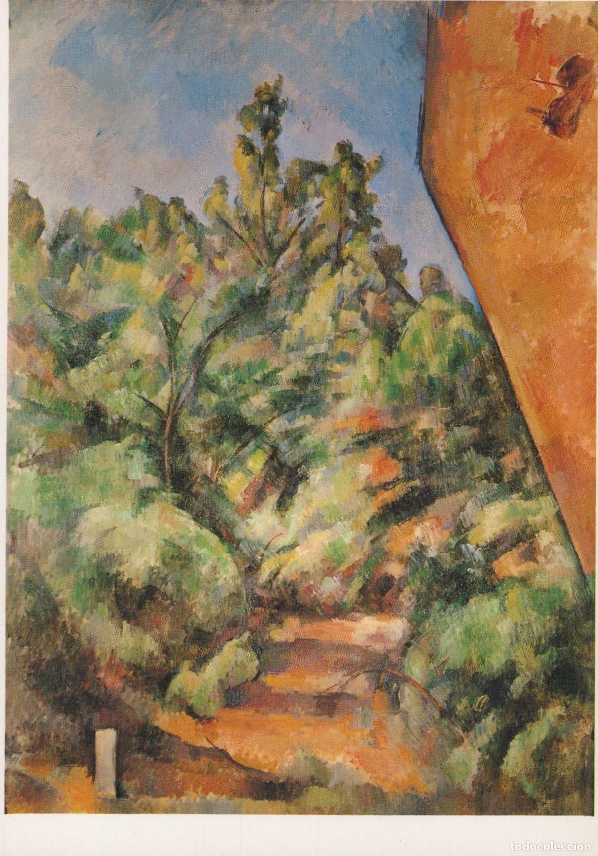 Postkarten: France Aix en Provence Paul C&eacute;zanne Bib&eacute;mus Red Rock Landscape Unposted *YAU212