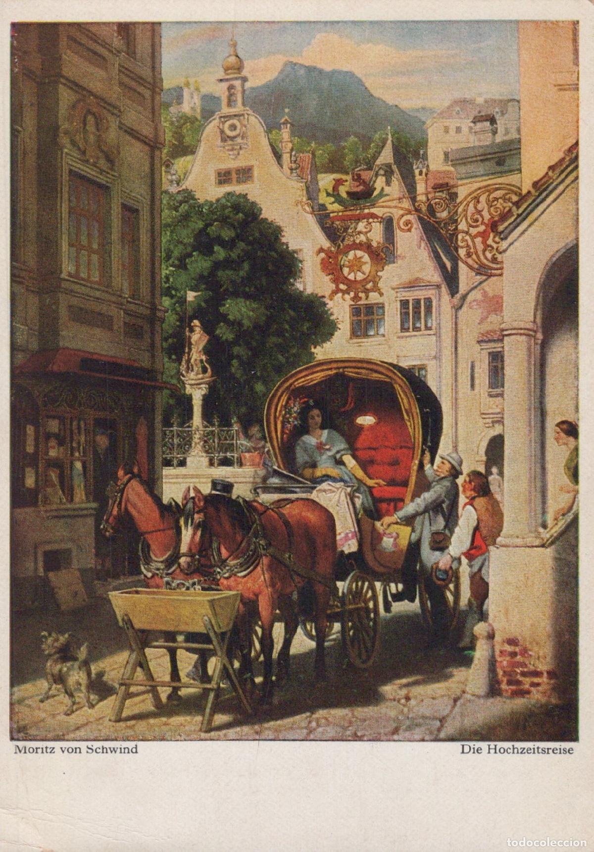Cartoline: Germany Starnberg Wedding Journey Horse Drawn Carriage Moritz Unposted *YAU449