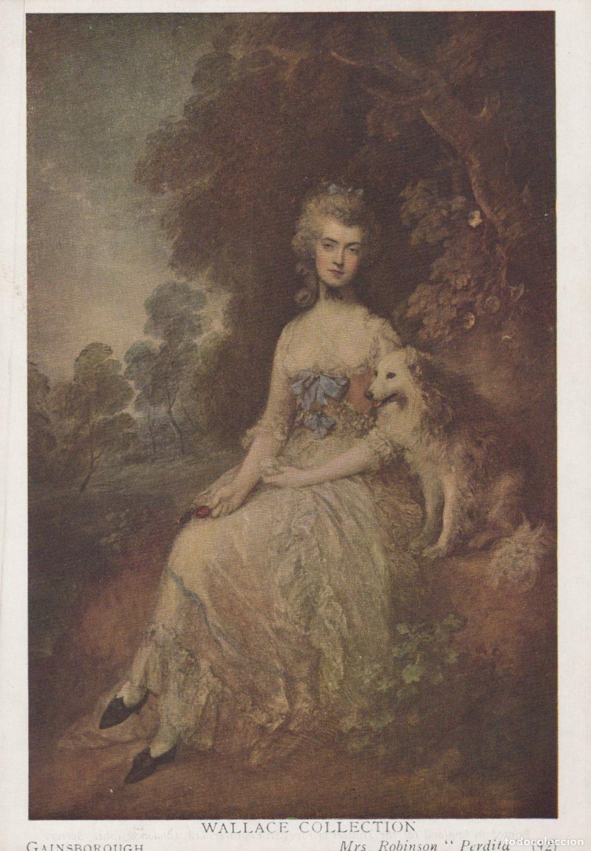 Postcards: United Kingdom London Gainsborough Mrs Robinson Perdita Wallace Unposted *YAU227