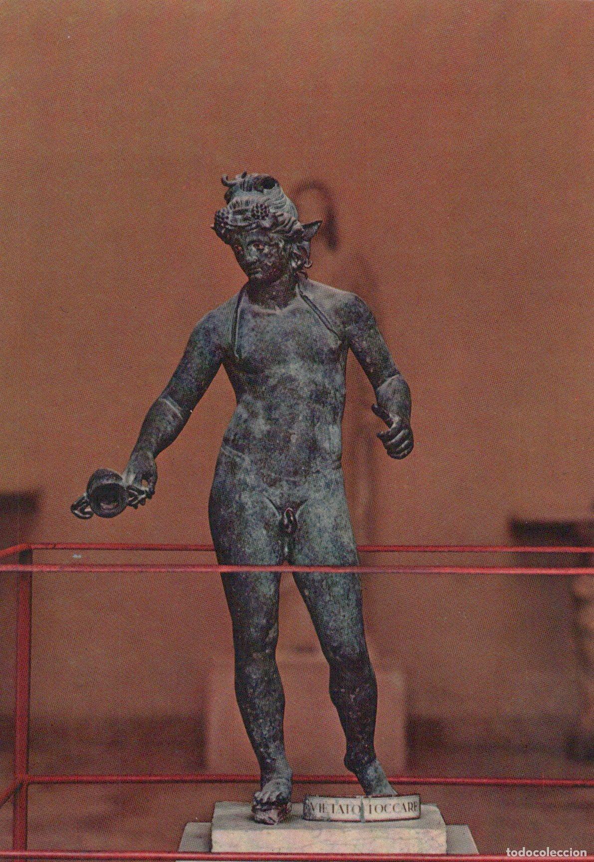 Cartes Postales: Italy Pompeii Statue of Bacchus Ancient Roman Bronze Sculpture Unposted *YAU242
