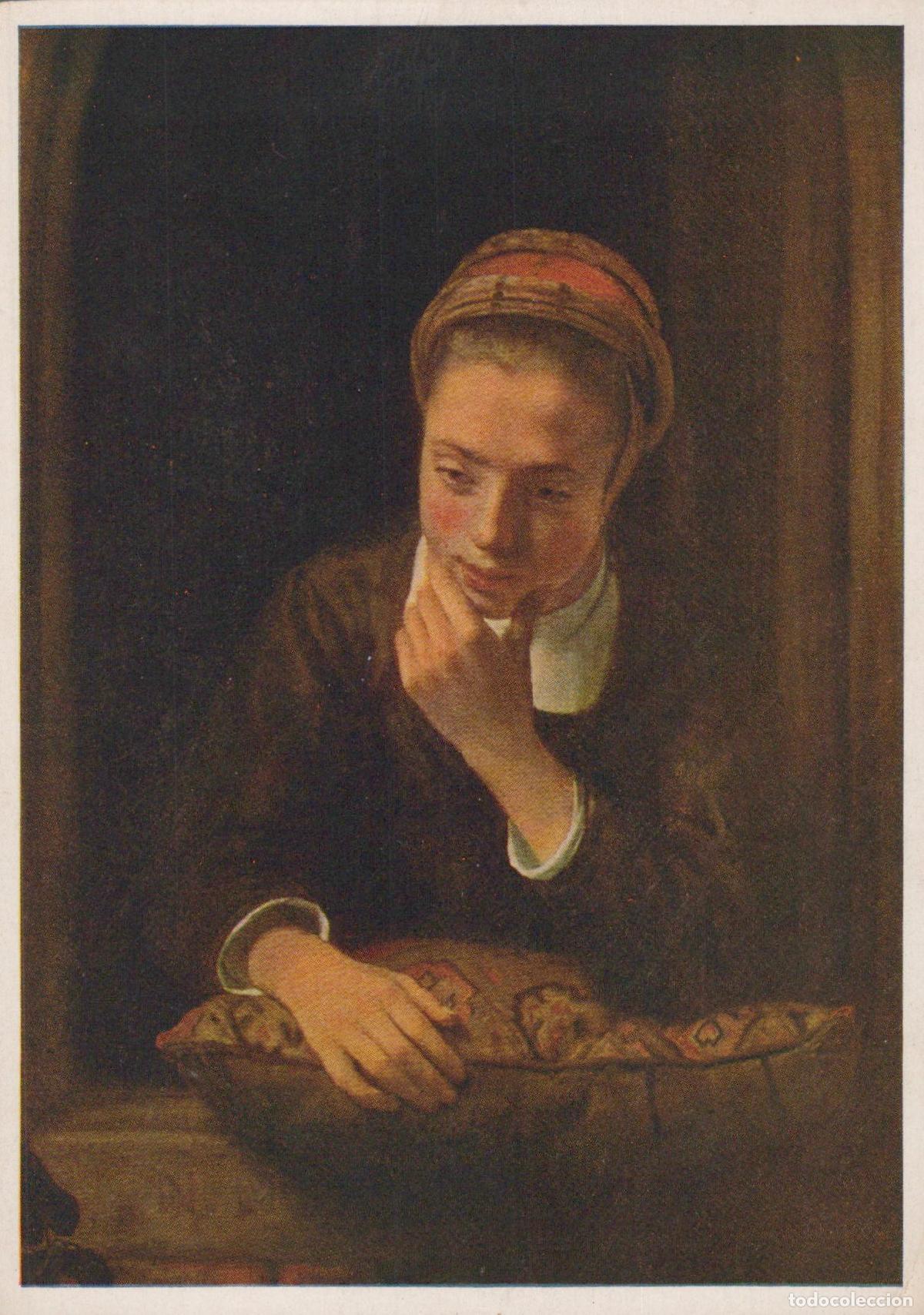 Cartes Postales: Germany Leipzig Nicolas Maes Girl At Window Young Woman Leaning Unposted *YAU512