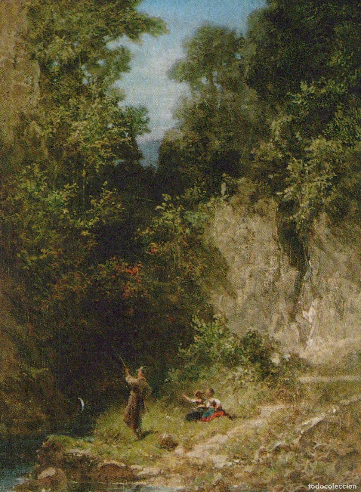 Postcards: Germany Dresden Carl Spitzweg the Angler Gem&auml;ldegalerie Art Unposted *YAU517