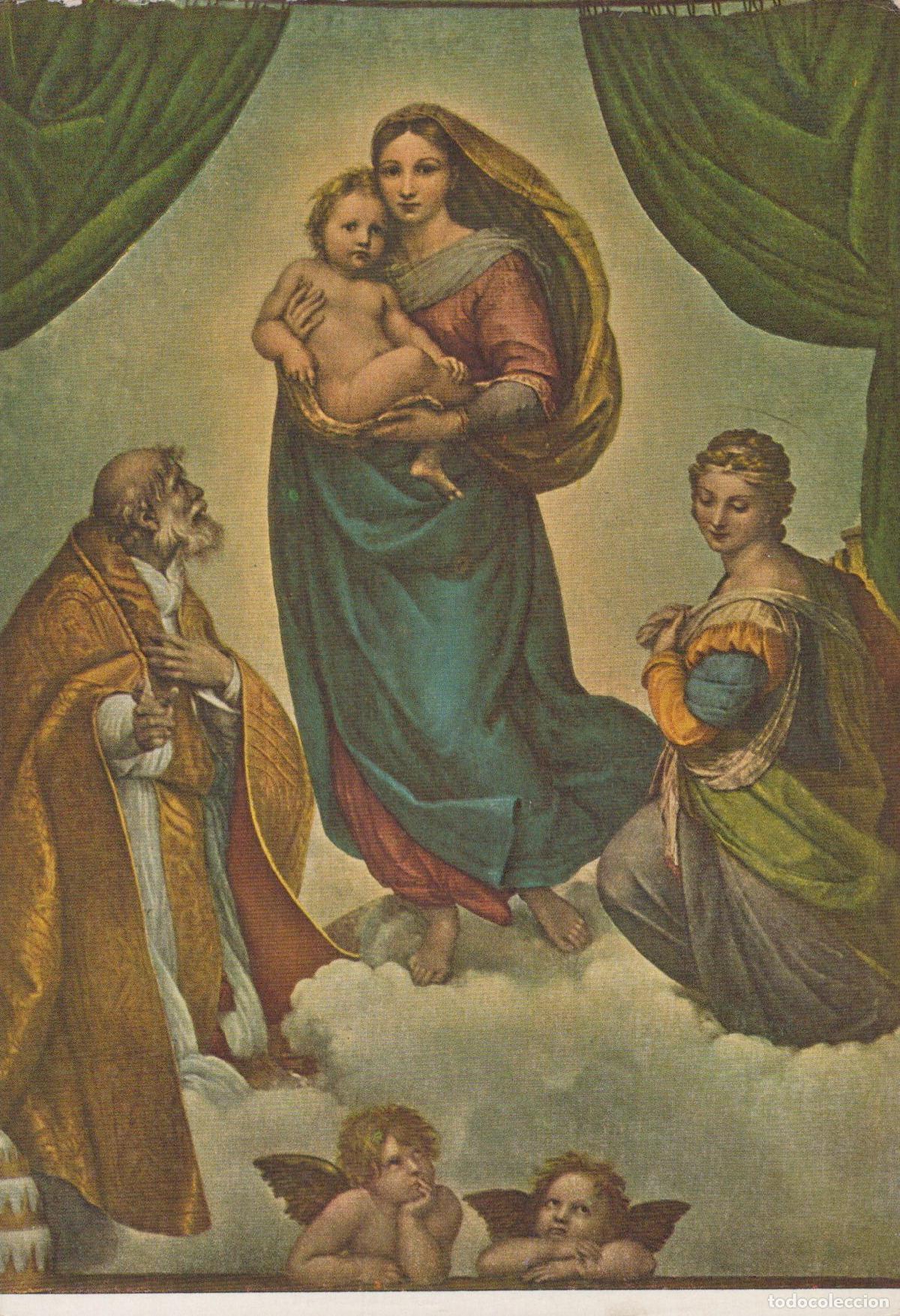 Postales: Germany Dresden Raphael Sanzio the Sistine Madonna Museum Art Unposted *YAU436