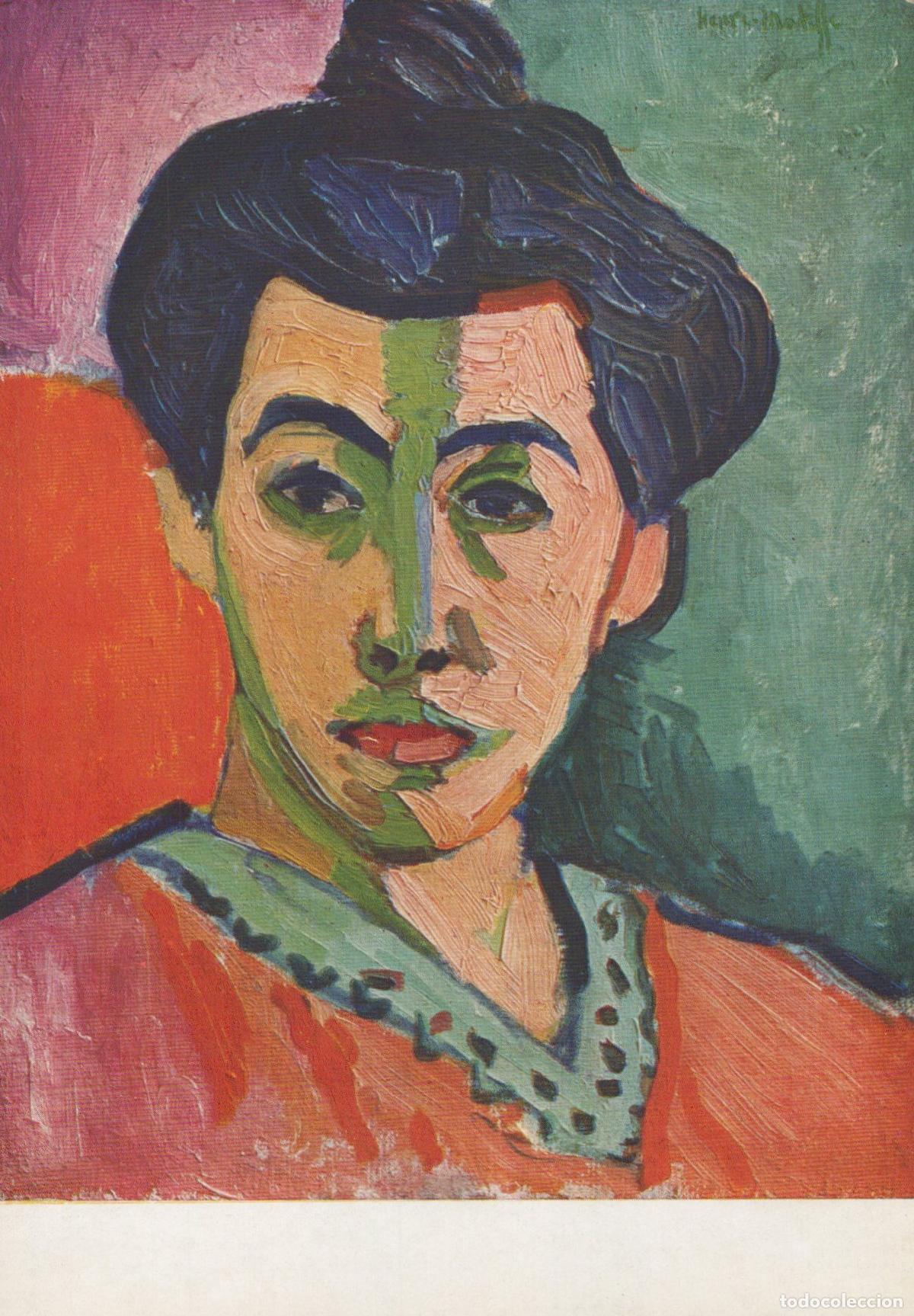 Postkarten: France Paris Henri Matisse Portrait of Madame M &Agrave; la Raie Verte Unposted *YAU307