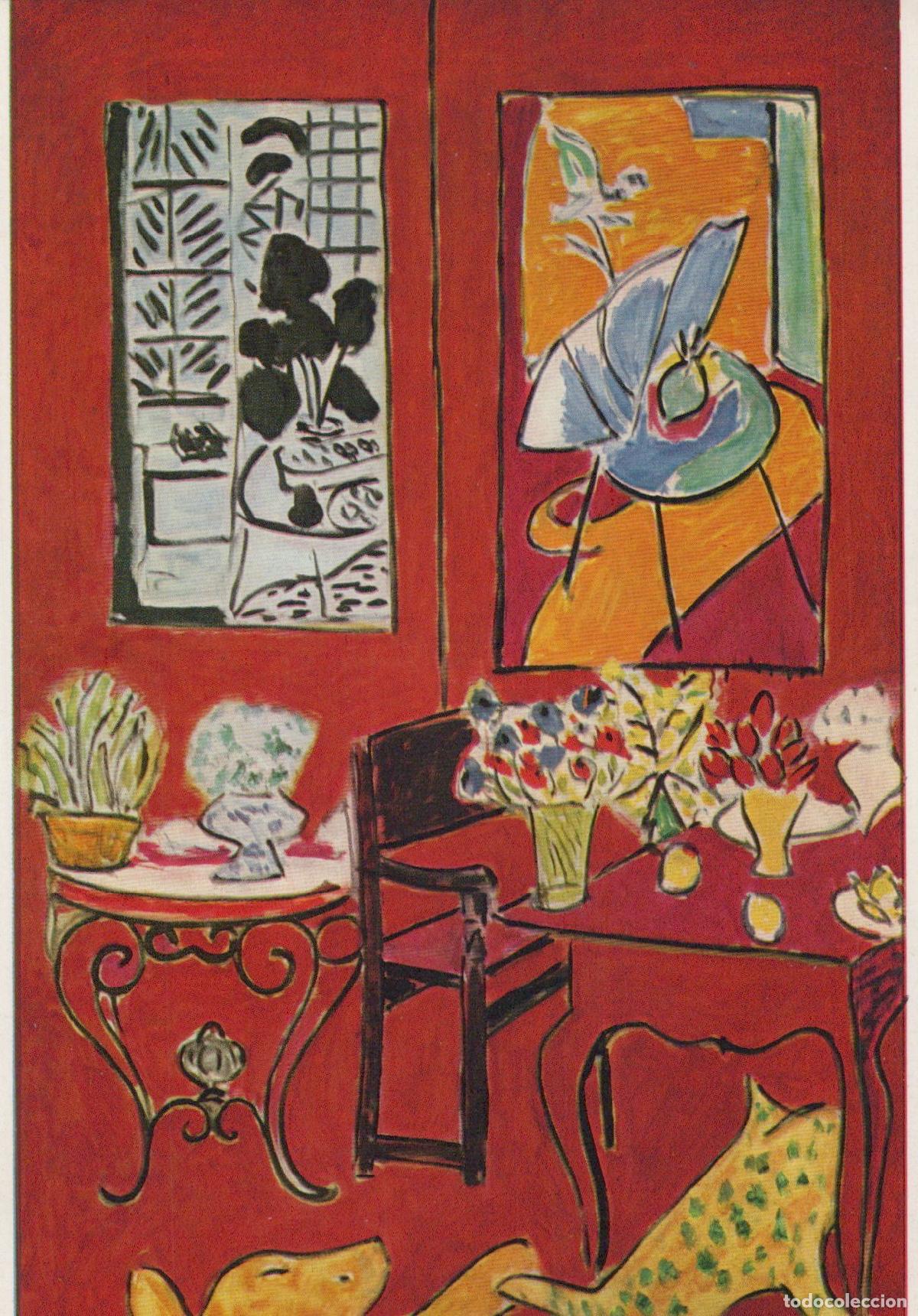 Postkarten: France Paris Henri Matisse Large Red Interior Painting French Unposted *YAU317