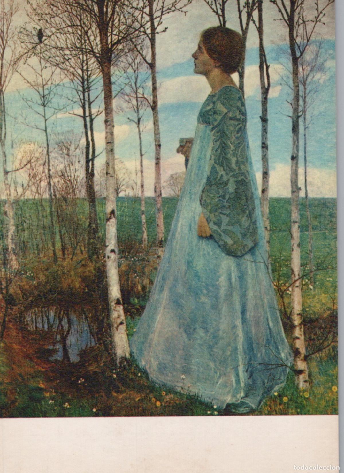 Postkarten: Germany Worpswede Heinrich Vogeler Spring 1898 Art Painting Unposted *YAU451