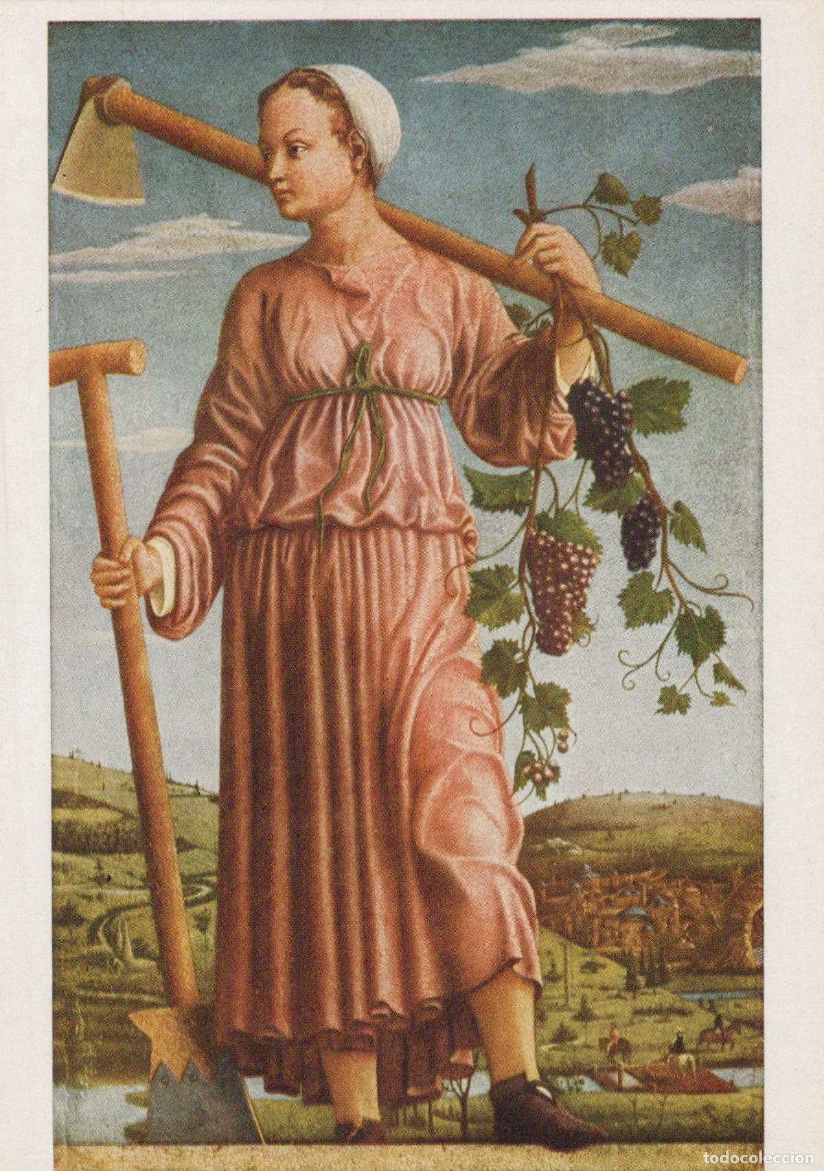 Postkarten: Germany Munich Allegory of Harvest By Francesco Cossa Woman Unposted *YAU552