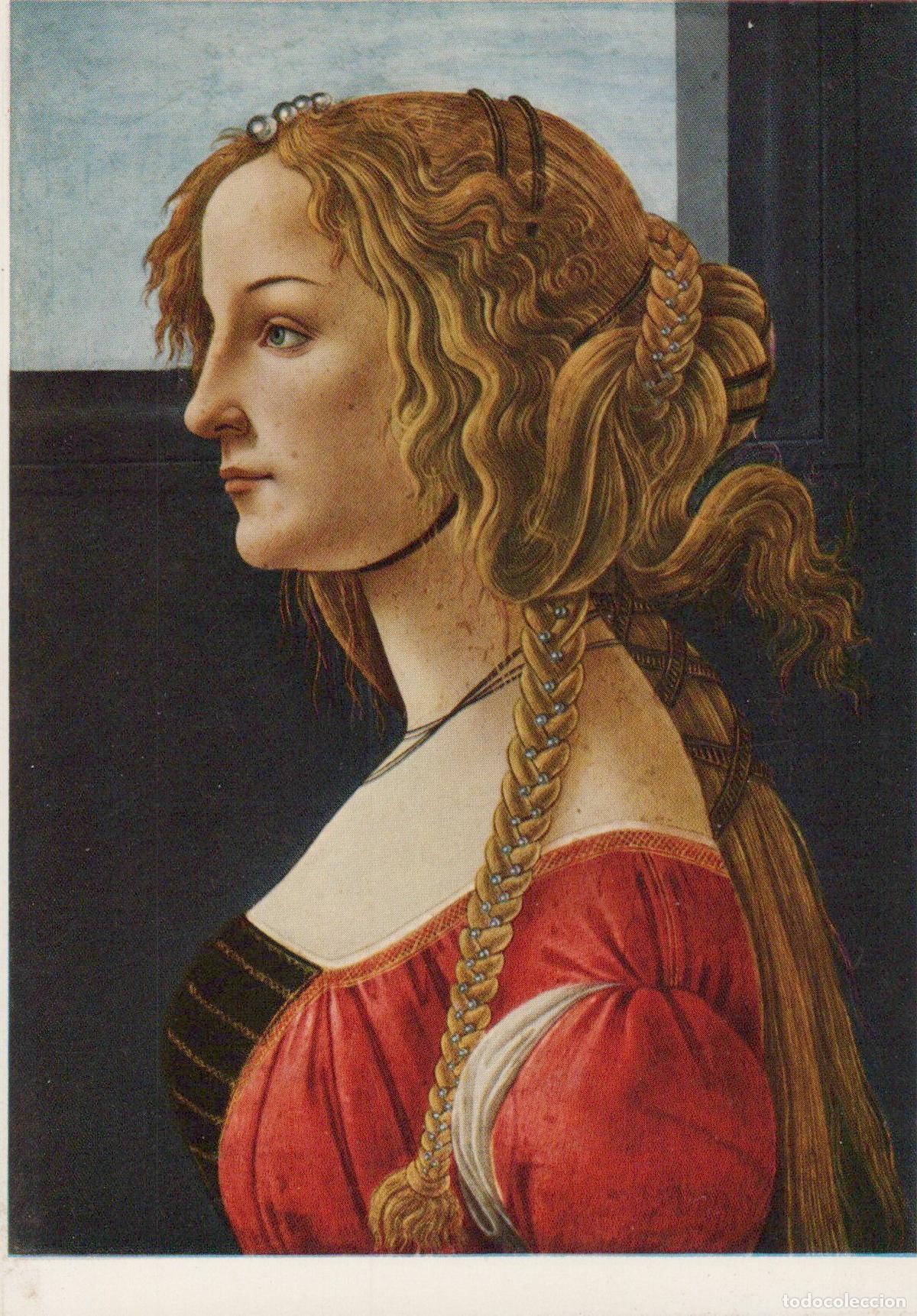 Cartes Postales: Germany Berlin Botticelli Portrait of A Young Woman Renaissance Unposted *YAU342