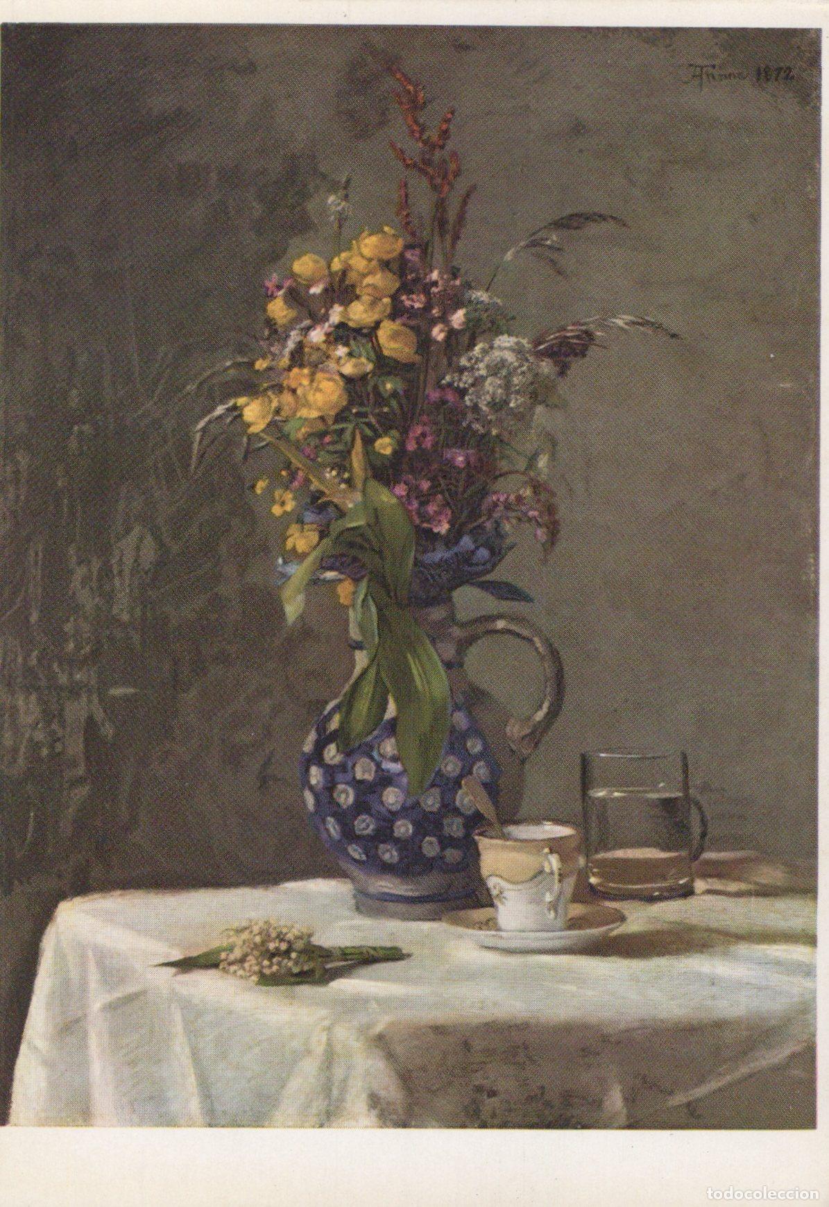 Postkarten: Germany Berlin Hans Thoma Still Life With Wildflowers in Vase Unposted *YAU602