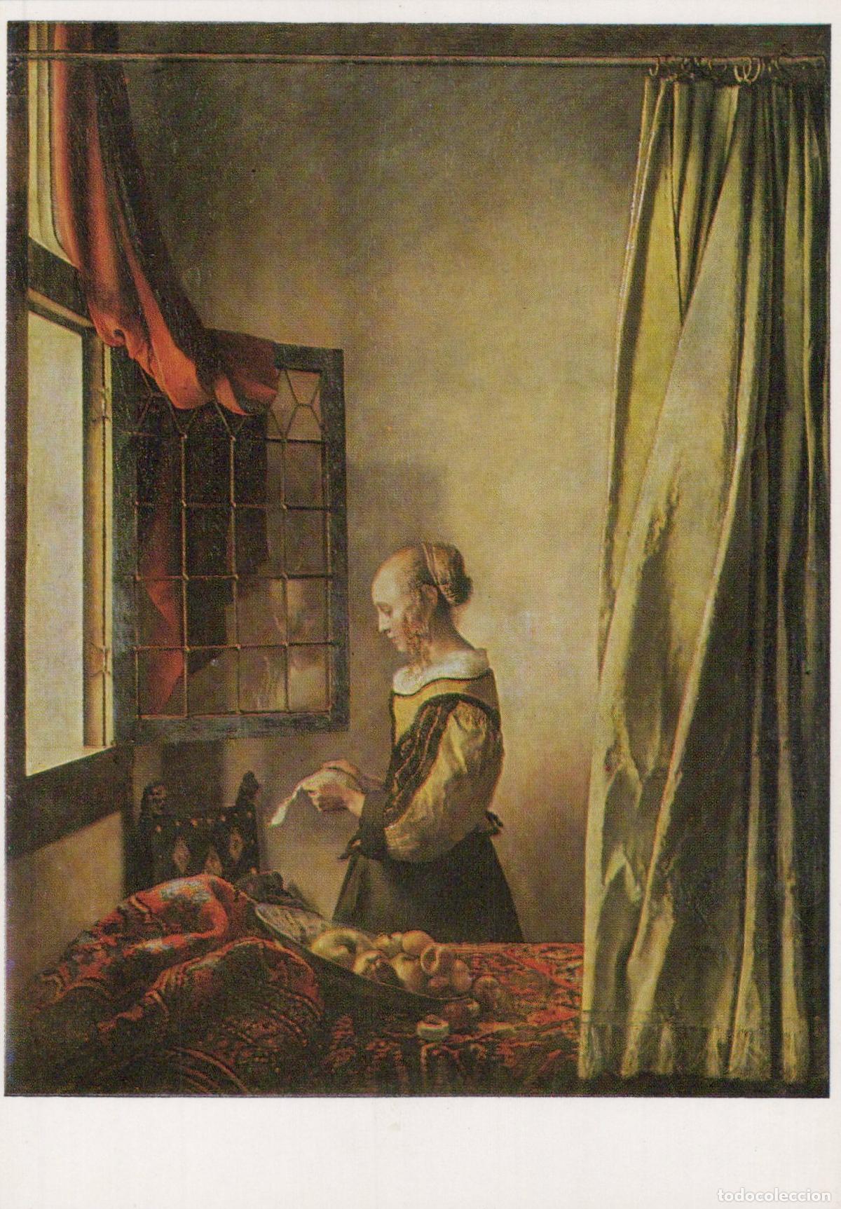 Postkarten: Germany Dresden Jan Vermeer Girl Reading A Letter At an Open Unposted *YAU382