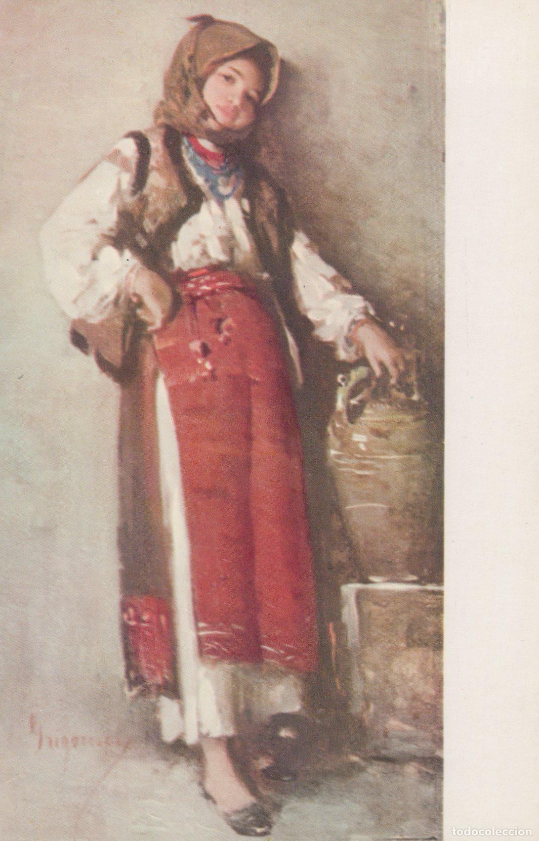 Postkarten: Romania Peasant Woman With Jug By N Grigorescu National Gallery Unposted *YAU622