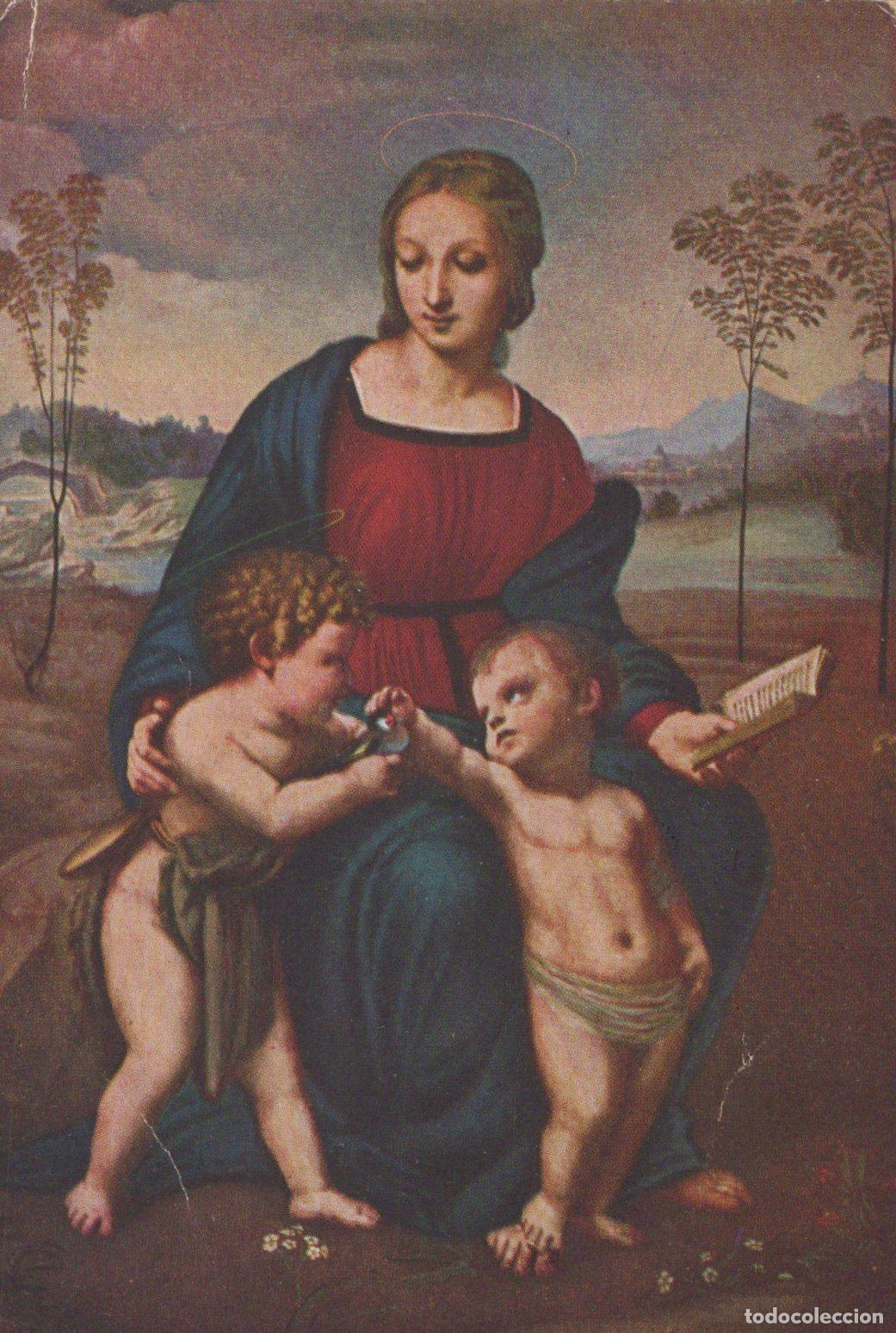 Postales: Italy Florence Madonna del Cardellino By Raphael Unposted *YAU627