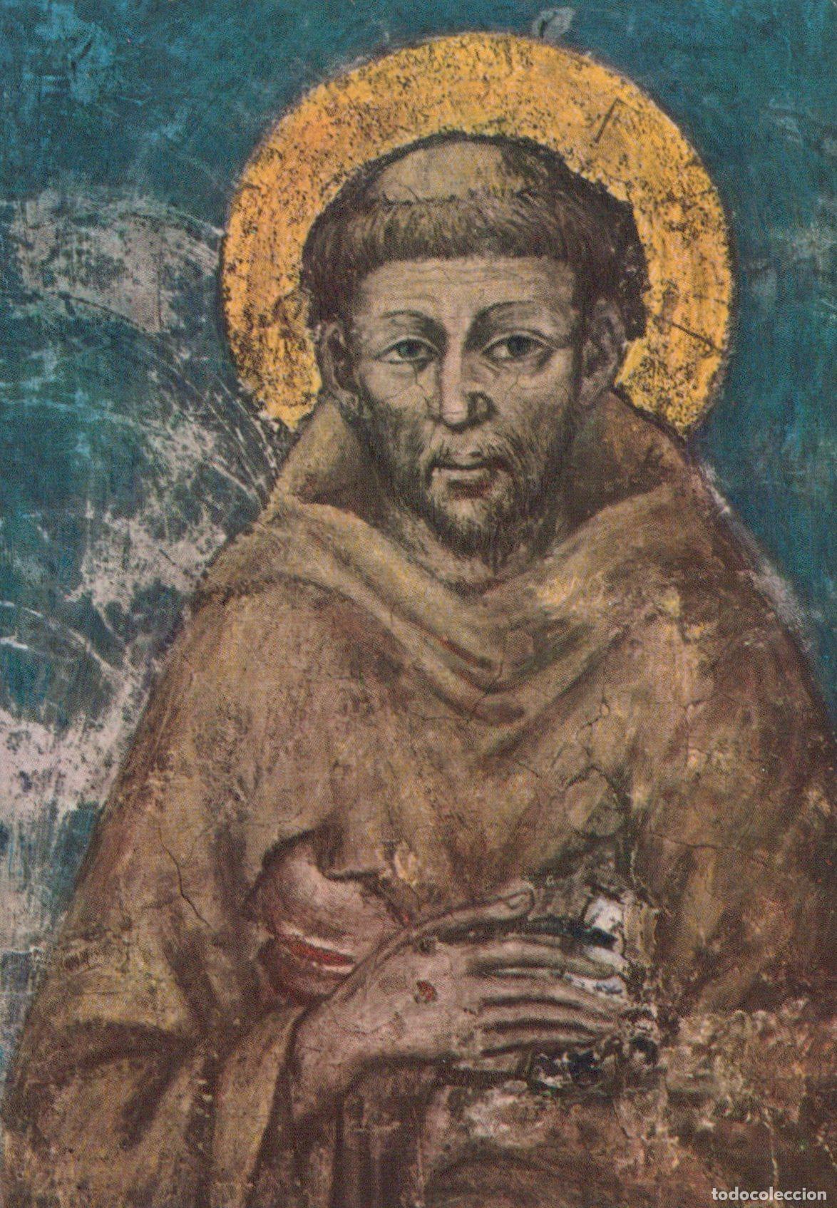Postkarten: Italy Assisi Basilica of St Francis Cimabue Fresco Saint Unposted *YAU554