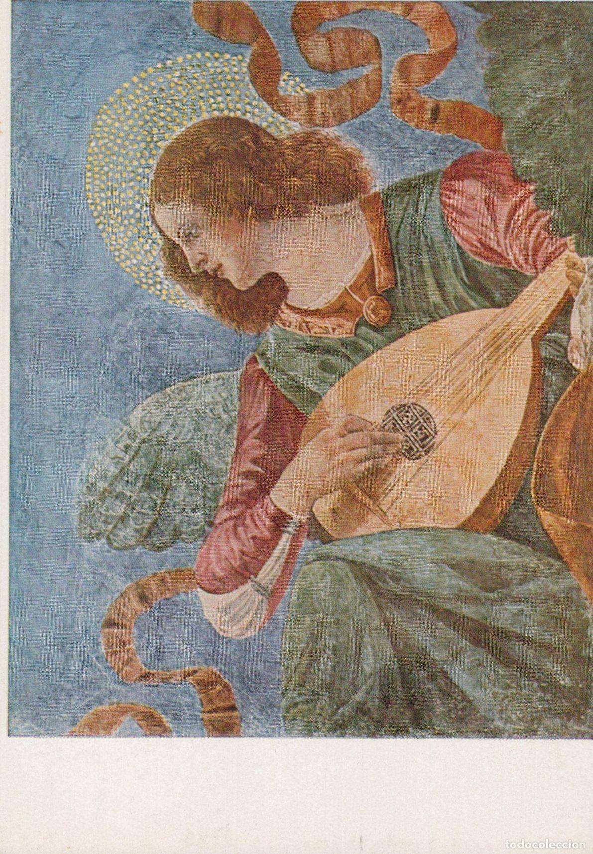 Postkarten: Germany Munich Melozzo Da Forli Angel With Lute Art F Bruckmann Unposted *YAU559