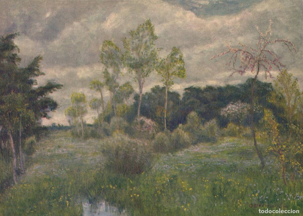 Cartoline: Germany Worpswede Spring Day Landscape Painting By Otto Unposted *YAU672