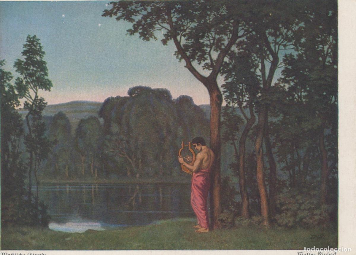 Postales: Germany Munich Walter Einbeck Mystische Stunde Man Playing Lyre Unposted *YAU687