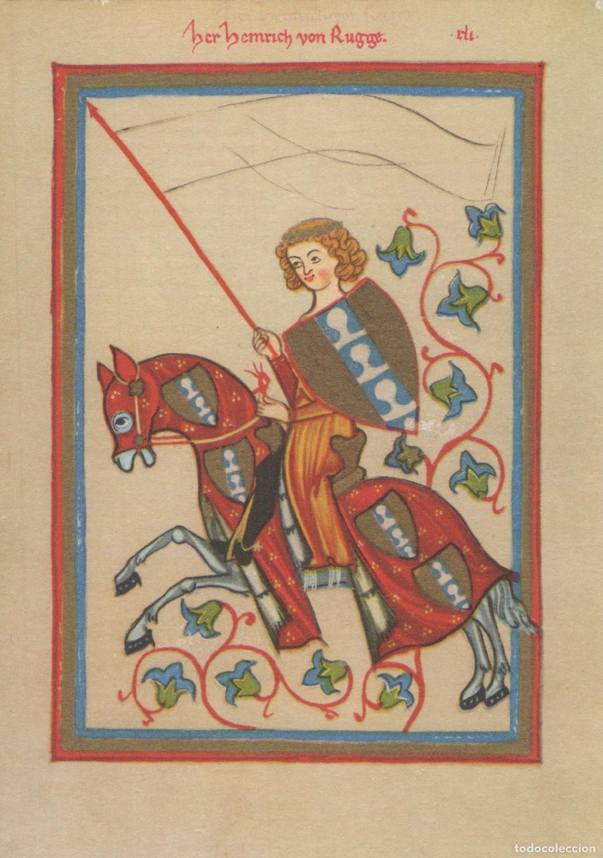 Cartoline: Germany Baden Baden Herr Heinrich von Rugge Medieval Unposted *YAU599