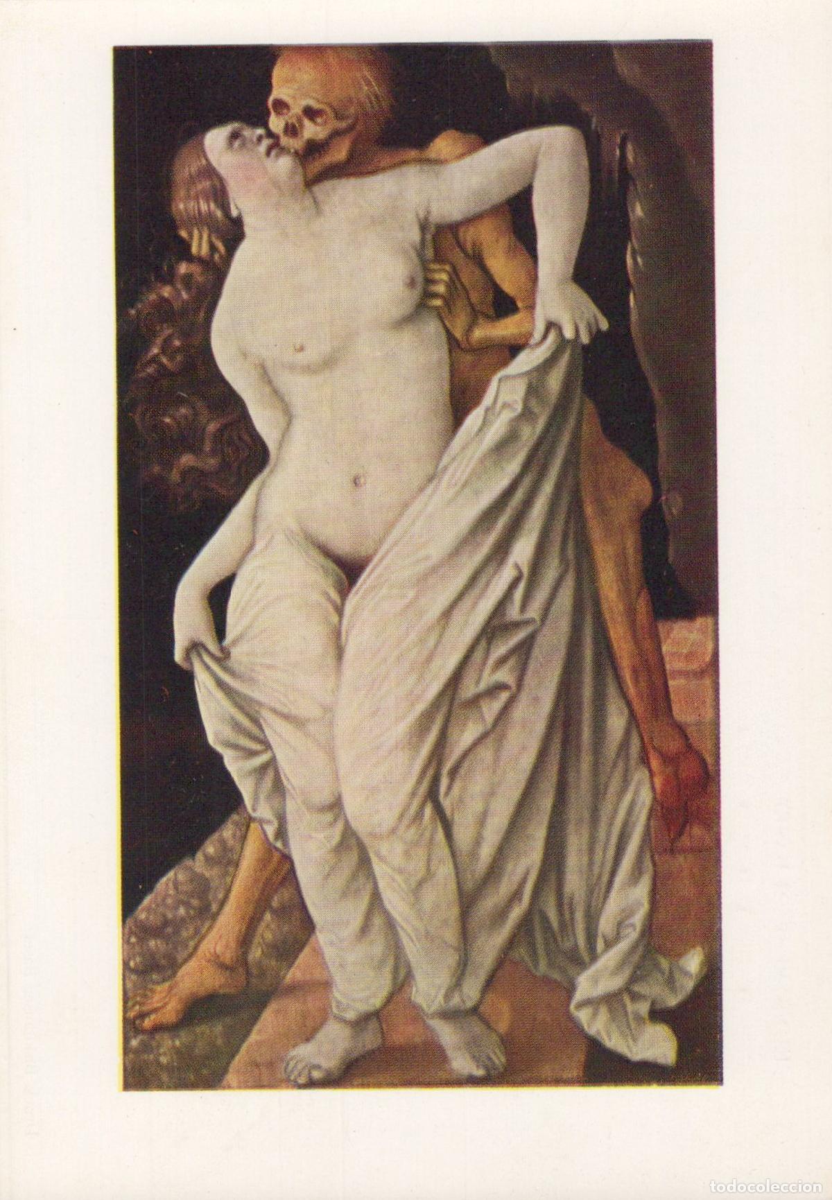 Postcards: Switzerland Basel Hans Baldung Grien Death and the Woman Unposted *YAU482