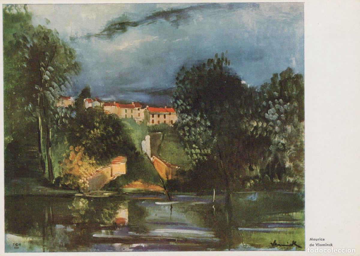 Postales: Germany Munich Maurice de Vlaminck Auvers Landscape Painting Unposted *YAU721