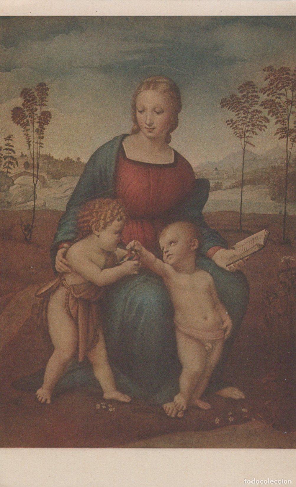 Postales: Italy Florence Madonna del Cardellino Raphael Uffizi Gallery Unposted *YAU624