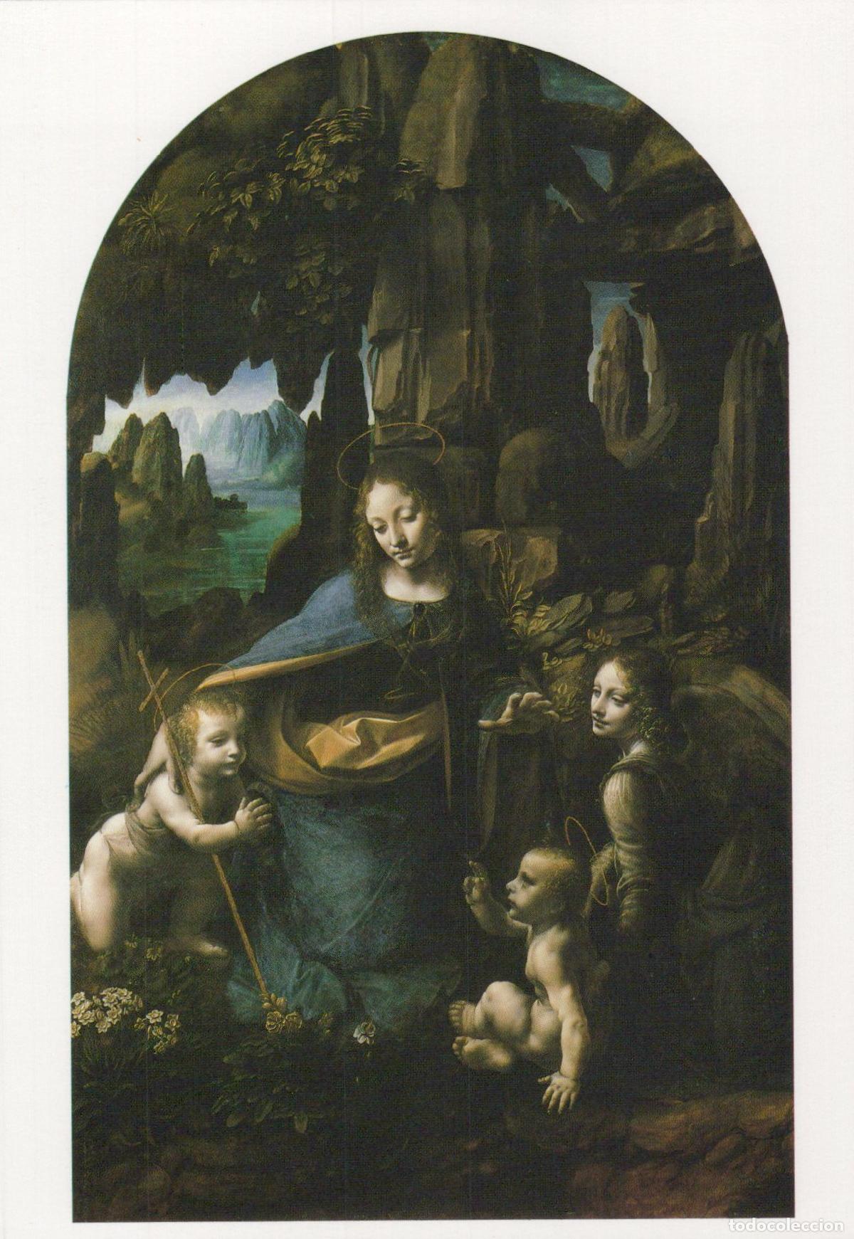 Postcards: United Kingdom London Leonardo Da Vinci the Virgin of the Rocks Unposted *YAU495